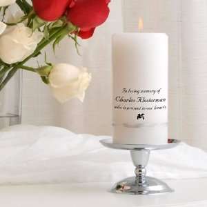  Personalized Memorial Candle Set