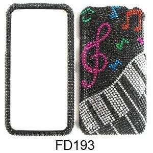   IPHONE 3G 3GS RHINESTONES MUSIC NOTES AND KEYBOARD Cell Phones