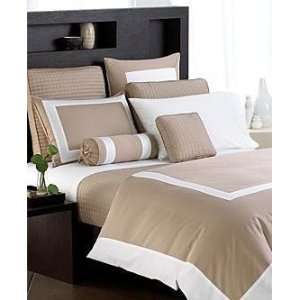 com Hotel Collection Bedding, Colorblock Champagne Beige Double Cord 