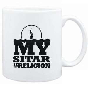 Mug White  my Sitar is my religion Instruments  Sports 