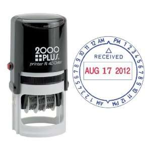  Custom 2000+ Date/Time Self Inking Two Color Standard 