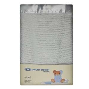  DK Cotbed Cotton Cellular Blanket   White Baby
