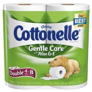  Cottonelle Gentle Care Toilet Paper Double Roll 4 ct, 4 