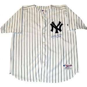  Whitey Ford New York Yankees Autographed Home Jersey With 
