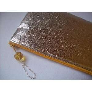  Silver Foil Pleather Pouch/Clutch 