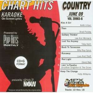  Pop Hits Monthly Country   June 2009 Karaoke CDG 