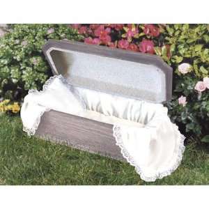  Pet Casket with Deluxe Liner Finish Silver, Size 20 