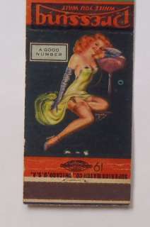 1940s Matchbook Sexy PinUp Fortes Dry Cleaning Ricchetti Myrtle Beach 