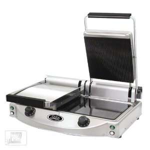  Cadco CPG 20 24 Ribbed Top Double Panini Grill