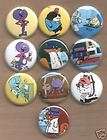 SECRET SQUIRREL Squiddly Diddly 10 Pins Buttons Badges