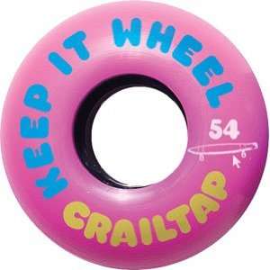  Girl Crailtap Keep It 54mm Pink Skateboard Wheels (Set Of 