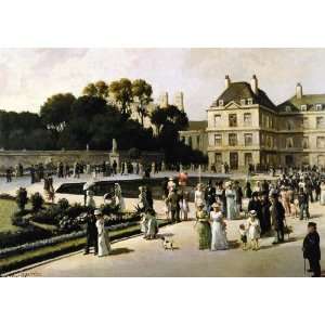     Jean François Raffaelli   32 x 22 inches   Luxembourg gardens