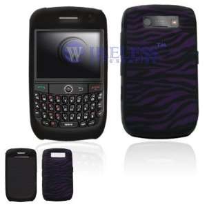   8900 Purple/Black Zebra Laser Cut Silicon Skin Case