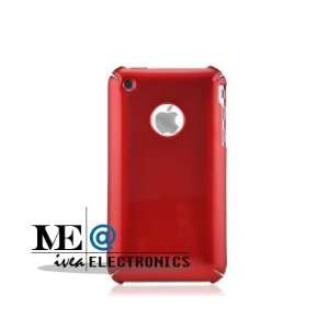  IVEA RED METALLIC HARD CASE COVER SKIN for IPHONE 3G 3GS 