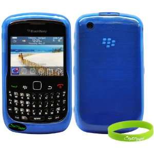  CrazyOnDigital Blue TPU Skin Soft Gel Case For Blackberry 