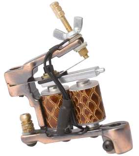 this is a professional 10 wrap dual coiled tattoo machine using an 