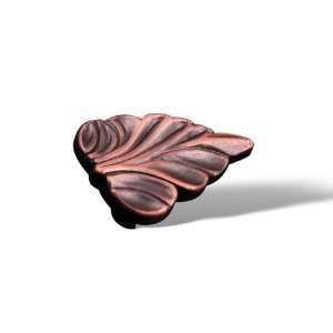  Rk International   Distressed Copper Rki Leaf Knob 