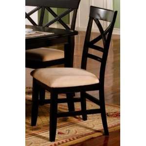  Crestline Rich Black Dining Chair (Set of 2)