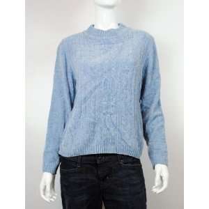  NEW ALFRED DUNNER WOMENS CREW NECK BLUE SWEATER PL Beauty