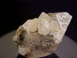   Scheelite on Quartz & Epidote Crystal KERN CO., CALIFORNIA  