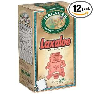 Malabar Laxaloe Tea, 25 Count Tea Bags (Pack of 12)  