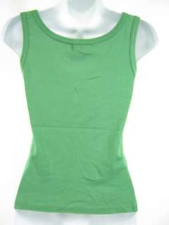 MICHAEL STARS Green Sleeveless Scoop Neck Shirt Top O/S  