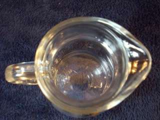 Vtg. Clear Glass Creamer Pitcher / Made in Italy  