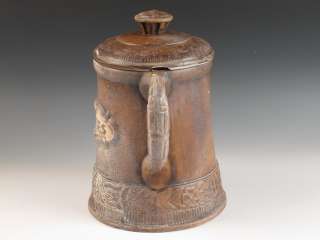 Antique Vintage Treasure Craft Ceramic Pitcher Cookie Jar  
