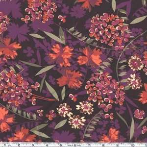   Jersey Knit Florette Purple Fabric By The Yard Arts, Crafts & Sewing