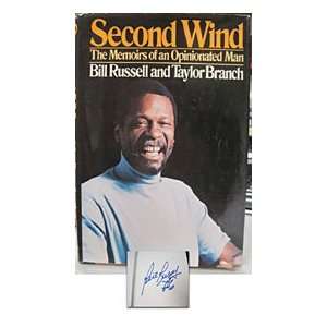    Bill Russell Autographed/Signed Second Wind Book 