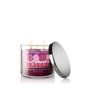  Bath and Body Works Candied Sugar Plum 3 Wick Candle 14.5 