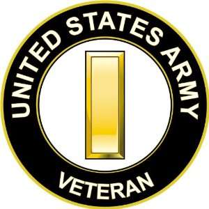  US Army Veteran 2nd Lieutenant Decal Sticker 3.8 6 Pack 