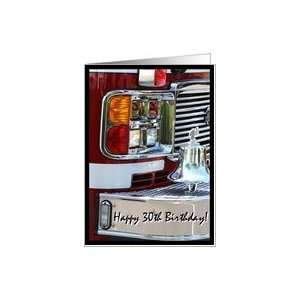 Happy 30th Birthday Fire Engine Card Toys & Games