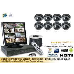   Security Camera System with Internet and Cell Phone Viewing (CSP 8PROD
