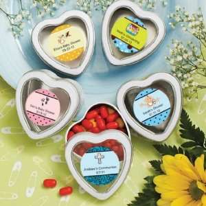   Personalized Expressions White Heart Mint Tins