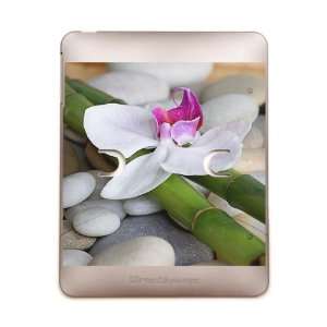   iPad 5 in 1 Case Metal Bronze Orchid and River Stones 
