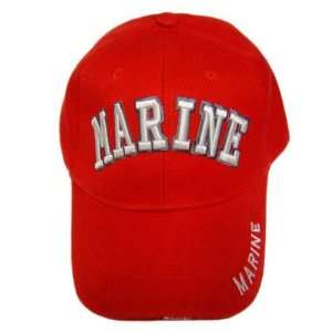  US MARINE CORPS SEAL SEMPER FI MARINES RED HAT CAP OSFA 