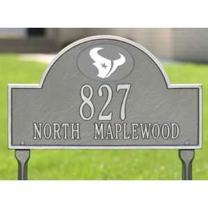  Houston Texans Pewter & Silver Personalized Address Plaque 