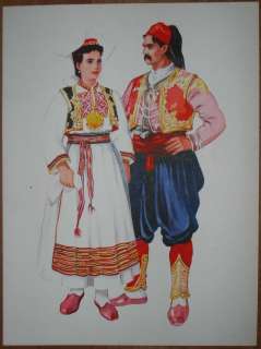 Croatia Folk Costume Dalmatia Konavle   Dubrovnik  I/10  