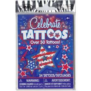   Celebrate, Over 50 Patriotic Temporary Tattoos