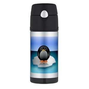    Thermos Travel Water Bottle Cute Baby Penguin 