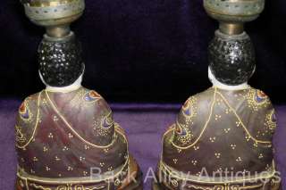 Antique Japanese Porcelain Satsuma Moriage Boudoir Perfume Buddha 