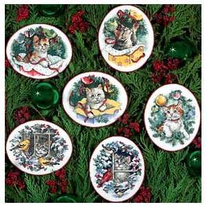  Dimensions Kitty Keepsake Ornaments Cntd X Stitch Kit Set 