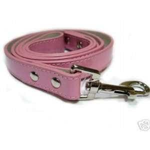   Inspired Dog Pet Hot Pink Leather Leash Lead