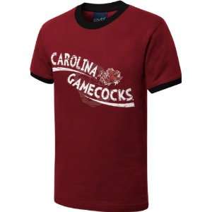   Gamecocks Youth Cardinal Scattershot Ringer T Shirt