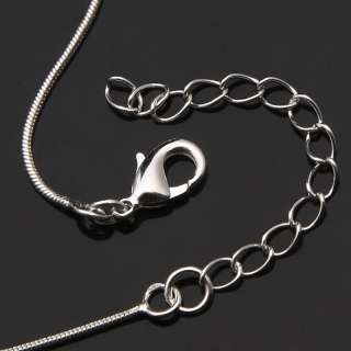 Silver Plated Cluster Bead Pendant Chain Necklace 20 in  