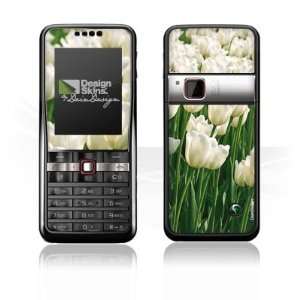  Design Skins for Sony Ericsson G502   White Tulip Design 
