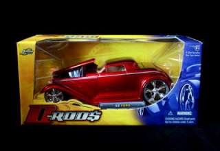 1932 Ford Coupe Jada D RODS 124 Scale   Red  