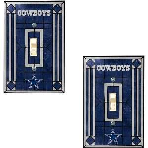  Memory Company Dallas Cowboys Art Glass Swtich Covers 