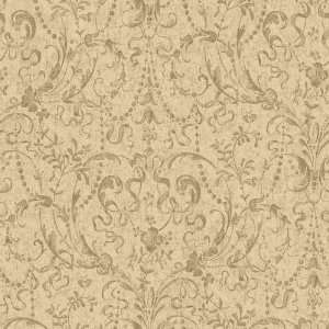   By Color BC1581709 Brown Lace Damask Wallpaper